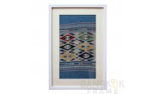 กรอบผ้าปักครอสติชใส่กรอบ กรอบรูปผ้าปัก-กรอบรูปใส่ผ้าไหมไทย